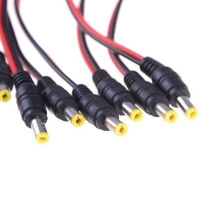DC 5.5*2.5mm 5525 30cm Male Power Jack Plug Copper Cord Wire Cable with IEC Female End Type