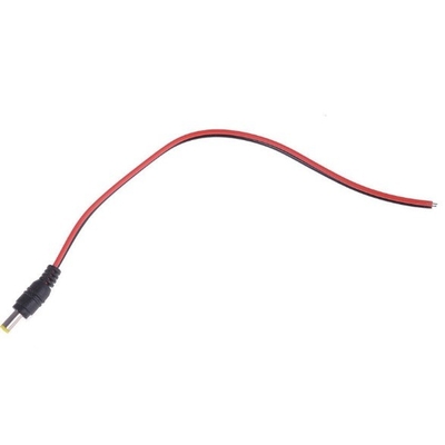 DC 5.5*2.5mm 5525 30cm Male Power Jack Plug Copper Cord Wire Cable with IEC Female End Type