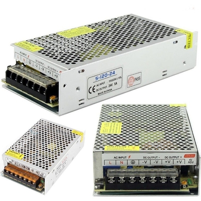 220V Input Voltage Single Output 24V 5A 24 Volt AC Power Supply for Exceptional Switching
