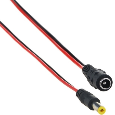 DC 5.5*2.5mm 5525 30cm Male Power Jack Plug Copper Cord Wire Cable with IEC Female End Type