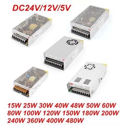 220V Input Voltage Single Output 24V 5A 24 Volt AC Power Supply for Exceptional Switching
