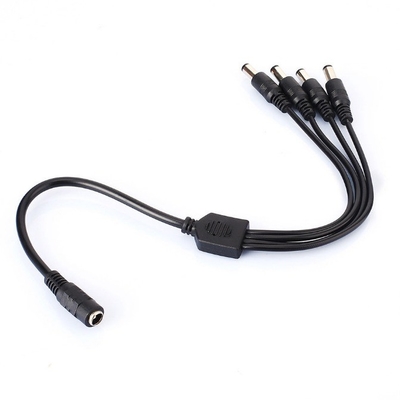 Copper 1 Female to 4 Male Power Supply Splitter Converter for CCTV Camera DVR 12V