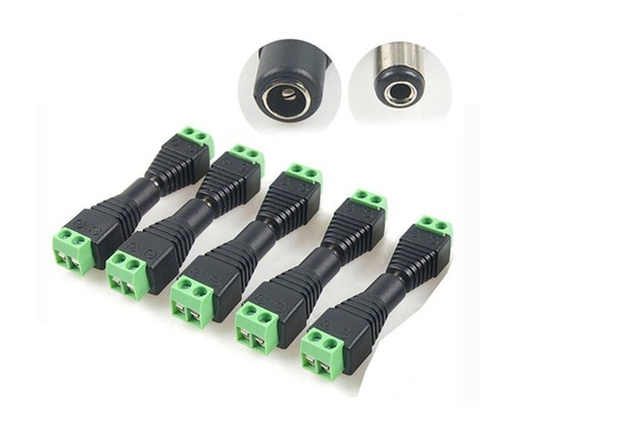 DC 5.5 x 2.1mm Power Male Jack Adapter Cable Plug Connector for CCTV / LED Gender Female