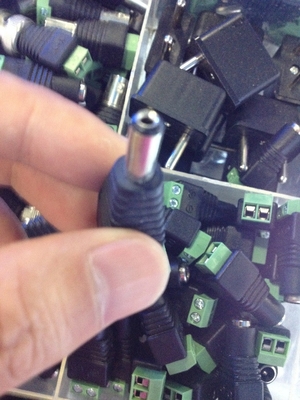 DC 5.5 x 2.1mm Power Male Jack Adapter Cable Plug Connector for CCTV / LED Gender Female