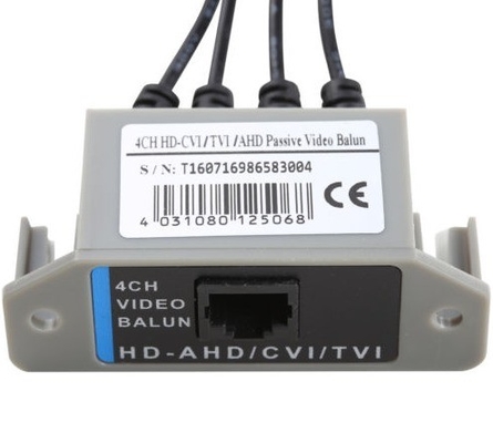 - 4CH HD Passive Video Balun Transceiver BNC To UTP RJ45 CCTV Via Twisted Pairs