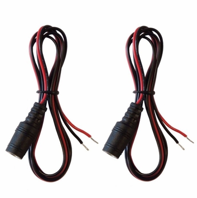 30 cm Copper Conductor DC Power Male Plug Pigtail Cable for Telecommunication Surveillance