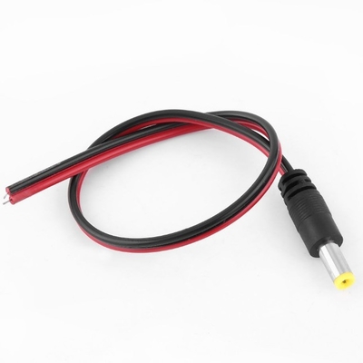 CE Certified Male Cable Plug Wire 5.5*2.1mm 12V DC Power Pigtail for CCTV Security
