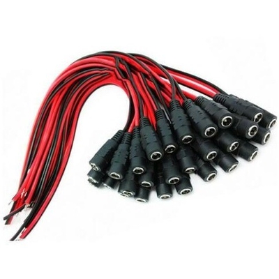 27/30cm Length DC Power Female Cable Connector Lead Pigtail Wire CCTV Jack Camera Plug