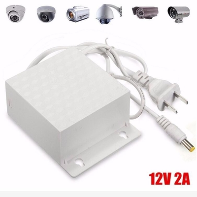 12VDC 2A Waterproof Rainproof Switching Power Supply Adapter for Outdoor CCTV Camera