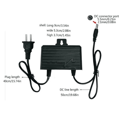 AC 100-240v 50-60hz Input Black Shell 12v2a Power Adapter for Outdoor Applications