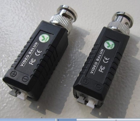 CAT5e CAT6 to Camera Balck Single Channel Passive BNC Video Balun Transceiver Adapter