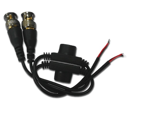 Balck Waterproof Passive Video Balun Video Converter Transceiver Twisted Pair for CCTV