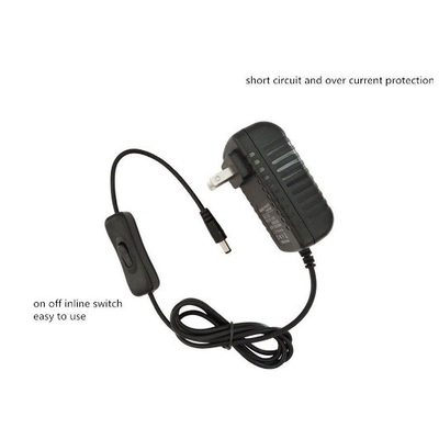 12VDC 12W 24W 1A 2A LED Power Supply Adapter with On/Off Switch CE Certified AU/US/UK/EU Plug