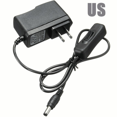 Small Size 12V 1A 12W 1000mA DC Power Adapter with Inline On/Off Switch for LED Light CCTV