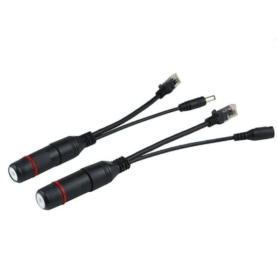 12V Waterproof POE Injector Splitter Cable for CCTV System IP Camera Wireless AP NVR