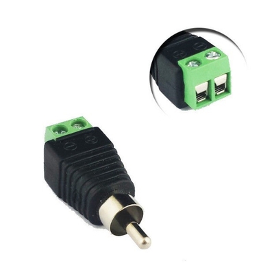 ABS CCTV Camera Connectors 2.1mm DC RCA Phono BNC Plug and Socket Cable Connection