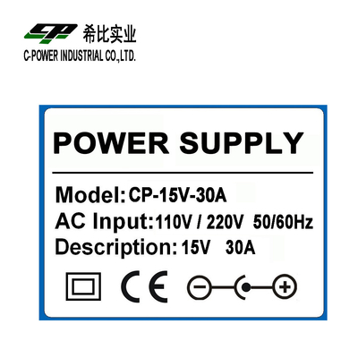 450W AC DC 15V 30A Projector Power Supply for Massage Chair and CCTV LED from C-Power
