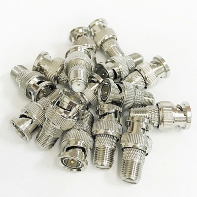 CE Certified BNC Male to F Female Coax RF Connector Adapter for CCTV RG6 RG59 CE