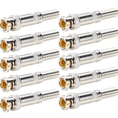 Superior Silver BNC Male Connector Plug Adapter for Audio Video Cable No Welding