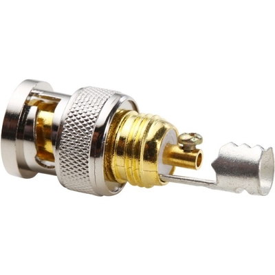 Superior Silver BNC Male Connector Plug Adapter for Audio Video Cable No Welding