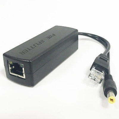 48V 12V IEEE 802.3af Compliant Active POE Splitter Adapter for CCTV 205mm Wire Length