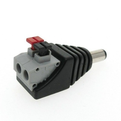 Securely-Designed C-Power DC Power Jack Plug Screwless Quick Wire Connector 5.5x2.1mm