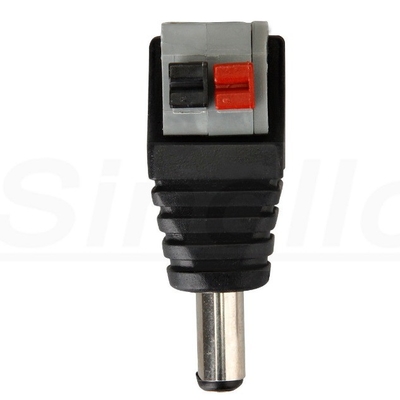 Securely-Designed C-Power DC Power Jack Plug Screwless Quick Wire Connector 5.5x2.1mm