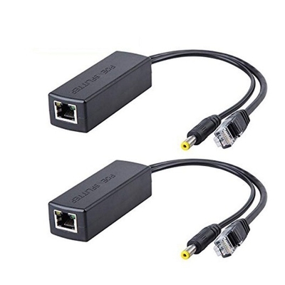 Home Security Active POE Splitter 48V to12V 1A-2A IEEE802.3af with Ethernet Module