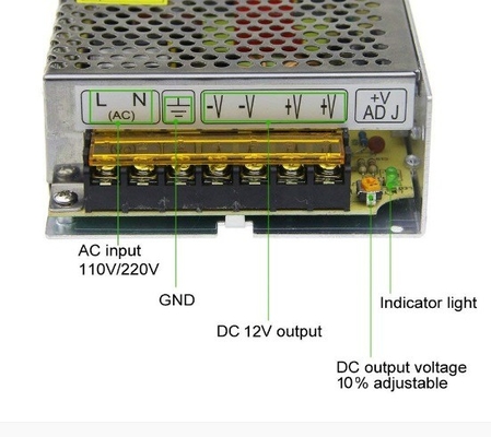 120v Input Voltage S-120-12 Switch AC 110V/220V to DC Converter Driver 12V 10A 120W Power Supply Adapter
