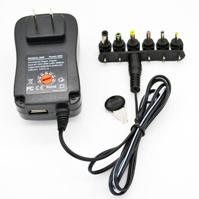 30W Universal Adapter Adjustable Switching Power Adapter with Output Power 1-36W