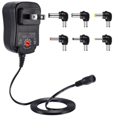 3-12V DC Output Adjustable 12W/30W Universal Power Supply Adapter with Multiple Connectors