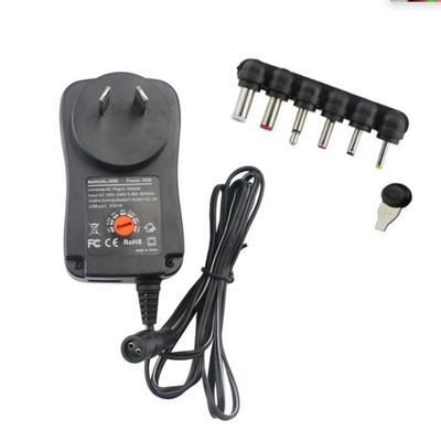 C-Power 30W 15W Travel Adjustable Power Adapter for Electrical Appliances Black Color