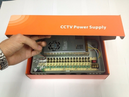 18 Channel Power Supply Box for CCTV Camera within 12V 10A DC Input Voltage