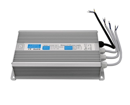 24V DC Silver Waterproof LED Driver Transformer IP67 CE Approval Power Supply 250W