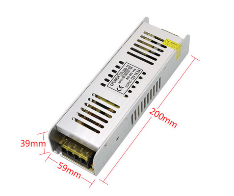 LED Strip Light Power Supply Slim Size 180w AC 110-220V to DC 12V/24V Driver Adapter