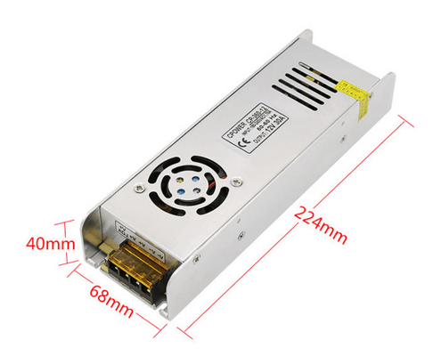 DC 12V 30A 360W Sub-Mini Regulated LED Transformer Switch Power Supply For Strip Module