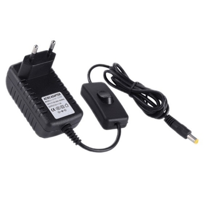 AC100-240V Input Voltage 12V Power Adapter with Inline Switch Multiple DC Connectors