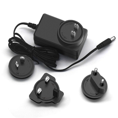 DC Output Type Black C-Power 12V 2A Power Adapter with EU AU UK US Plug 100-240V