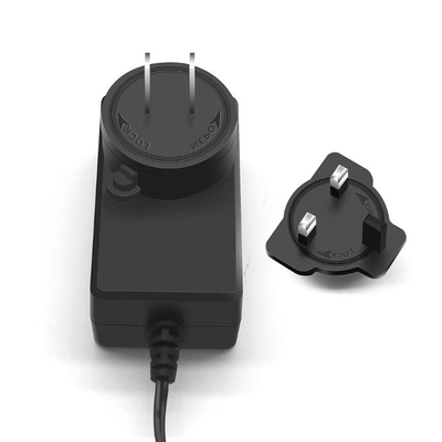 DC Output Type Black C-Power 12V 2A Power Adapter with EU AU UK US Plug 100-240V