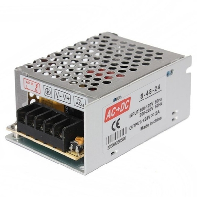 110V/220V Input 24V 2A 50W S-50-24 Switching Power Supply for LED CCTV Single Output