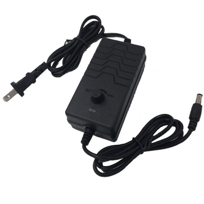 24V-36V 24W Black Adjustable Voltage Adapter with Plug In Connection by C-Power
