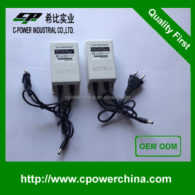 12V 24W Outdoor Power Adapter with 2000mA Output Current and Docile White Design