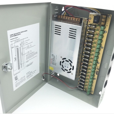 Silver C-Power 110v 220v ac dc 12v 30a 360w 18ch 18 port multi output power supply