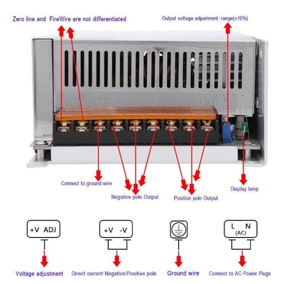 AC110/220V Input Voltage C-Power 1000W Switch Power Supply for Single Output 48V DC