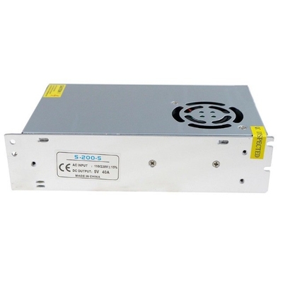 Silver Aluminum Shell C-Power 40A Switch Power Supply 110V/220V to 5V DC for Silver